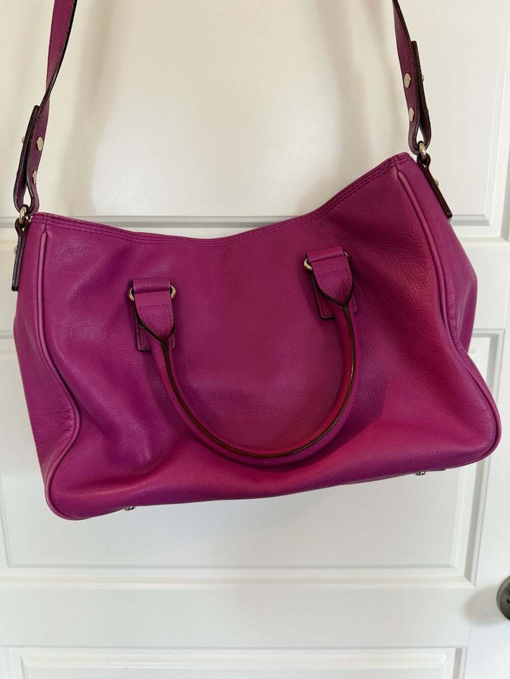 Kate Spade New York Primrose Hill Goldie Satchel in Fuchsia Pink - Picture 9 of 11